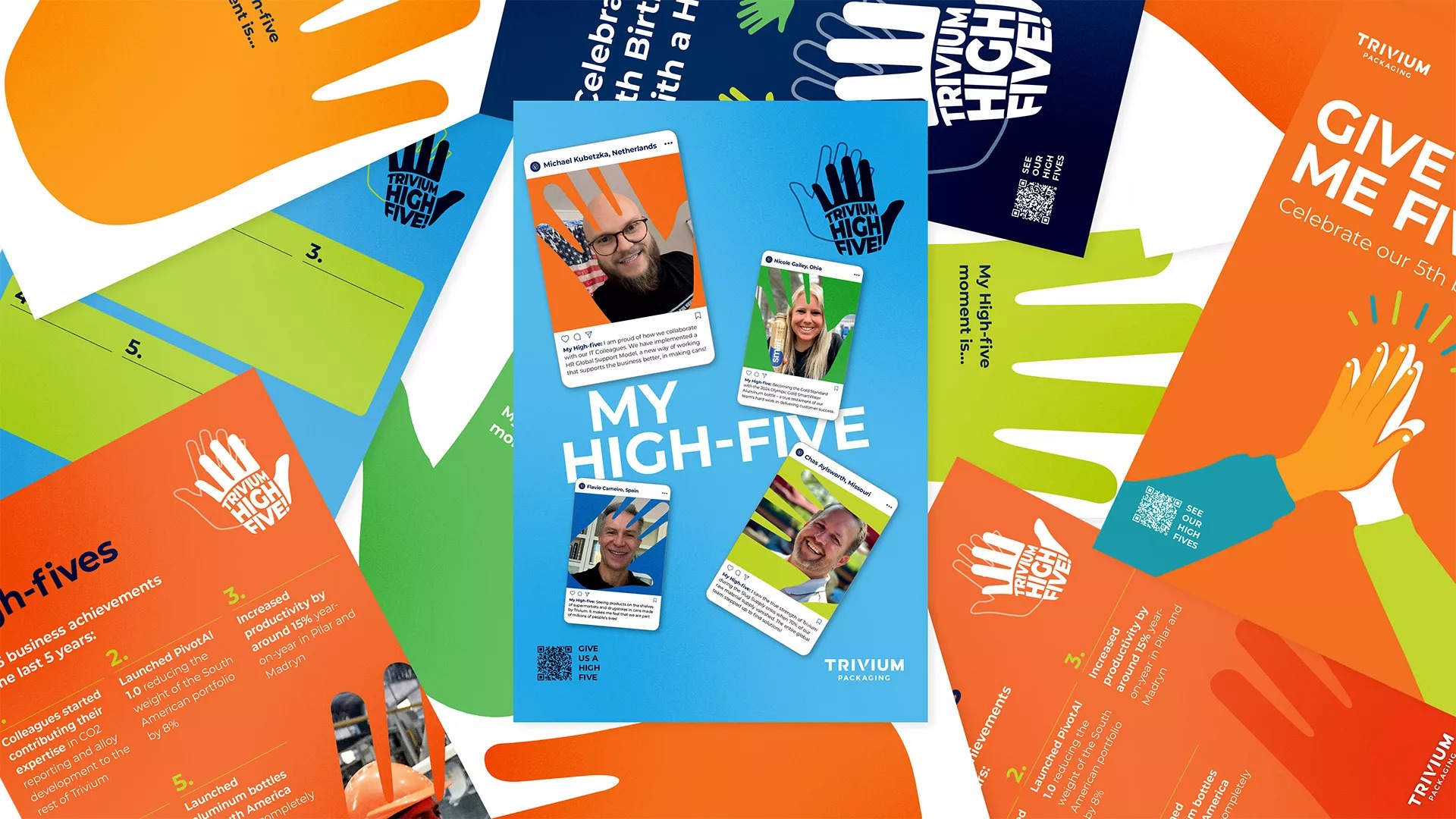 <h3 class="tertiary-color">The 'High Five' concept captured everything we wanted to say: simple, powerful, and universally understood. It gave our global teams a shared language to celebrate five years of progress. The energy it sparked across our sites was incredible.</h3>